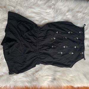 Black romper with design on front - NWT